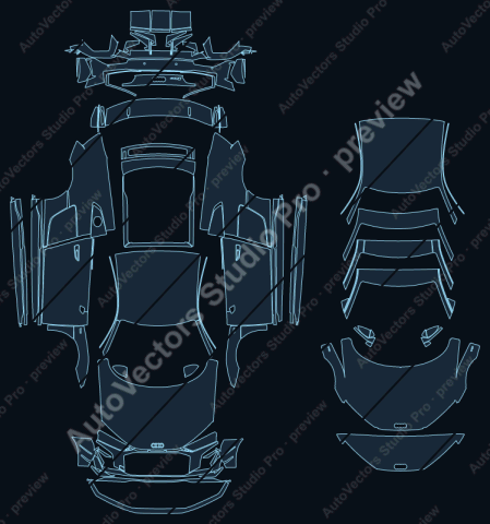 Audi R8 GT 4S Facelift (2023) coupe – watermarked preview