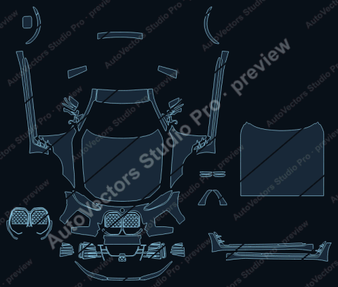 BMW i4 M50 M Sport G26 Extended kitGran (2022) coupe – watermarked preview
