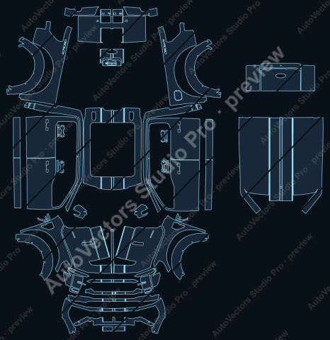Ford F-150 P702 Shelby Off-Road Facelift (2025) pickup – watermarked preview