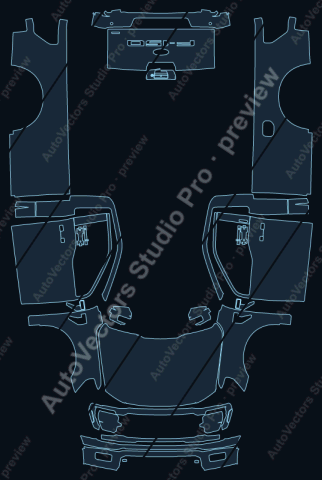 Ford F-150 P702 STX Regular Cab Facelift (2024) pickup – watermarked preview