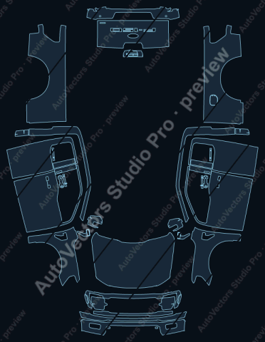 Ford F-150 P702 STX Super Cab Facelift (2024) pickup – watermarked preview