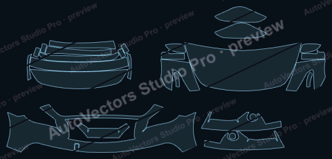 Infiniti M M37 M56 Aero Kit (2011) 4-door – watermarked preview