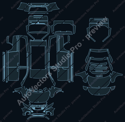 Mercedes-Benz V-Class W447 AMG Line LCI Standard Whe (2024) – watermarked preview