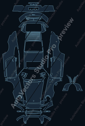 Porsche 911 993 Turbo (1995) coupe – watermarked preview