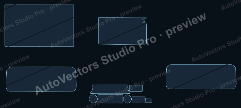 Toyota 4Runner Base 2025 precut interior protection film pattern – watermarked preview from the cutting software
