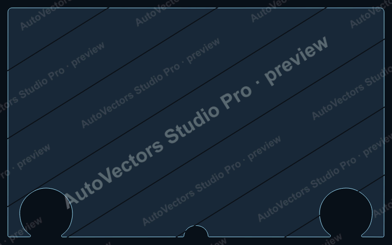 Toyota C-HR 2026 precut interior protection film pattern – watermarked preview from the cutting software