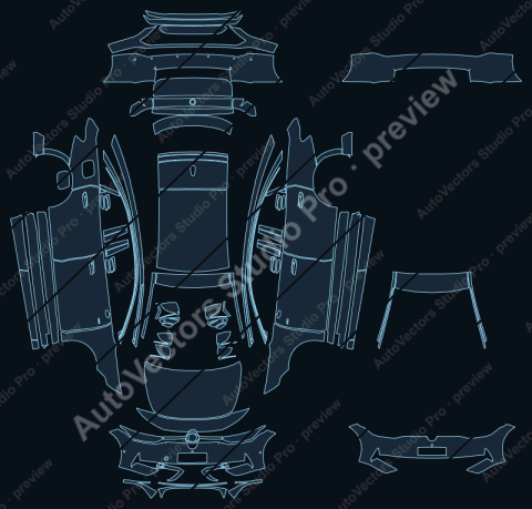Volkswagen ID.7 Vizzion (2024) sedan – watermarked preview