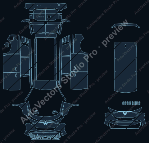 Volkswagen ID. Buzz Cargo (2023) van – watermarked preview