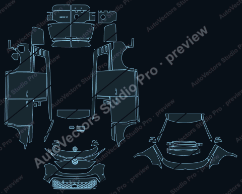 Volkswagen ID. Buzz Cargo EB (2023) van – watermarked preview