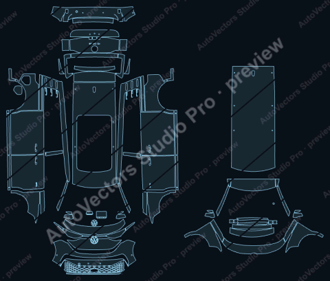 Volkswagen ID. Buzz EB Goal Long Wheelbase (2024) van – watermarked preview