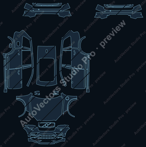 Volvo XC90 Recharge Plus Dark (2023) – watermarked preview